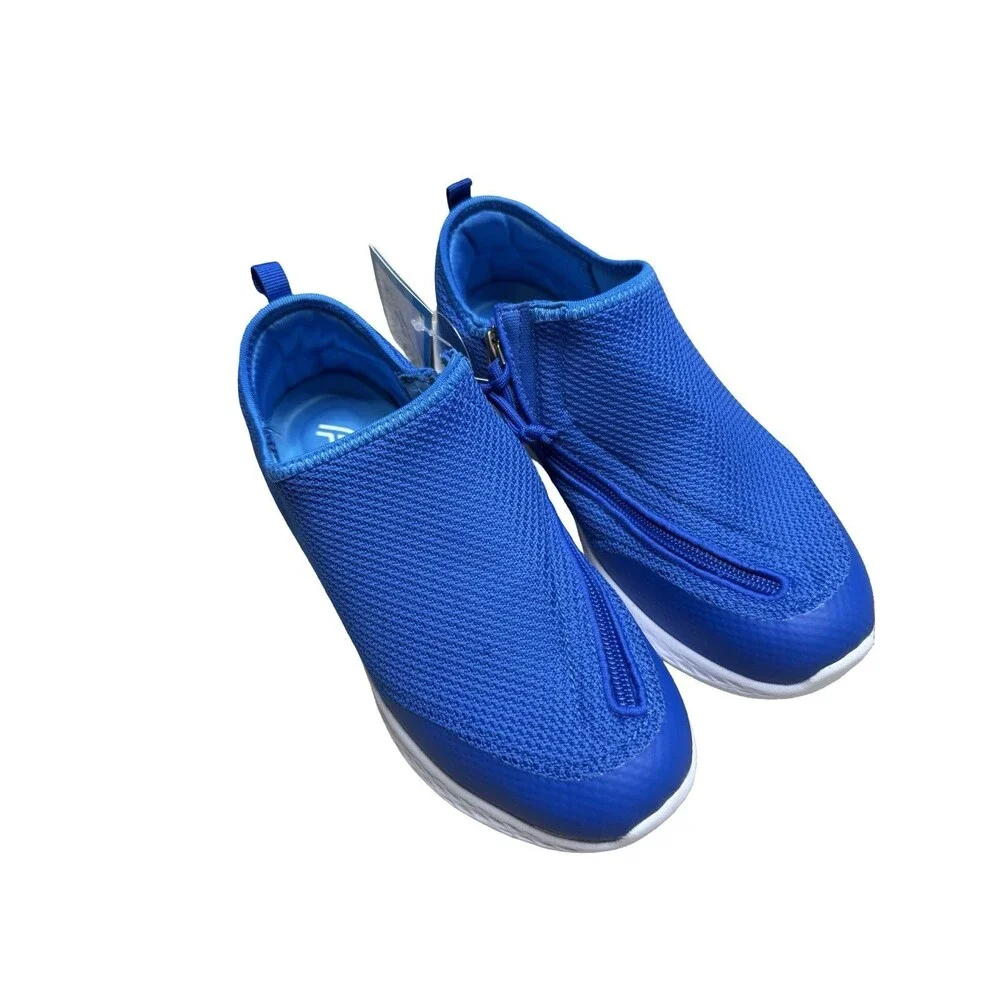 Friendly Shoes Adaptive Kids shoes The Force Zipper Blue Big Kid size 5 NEW